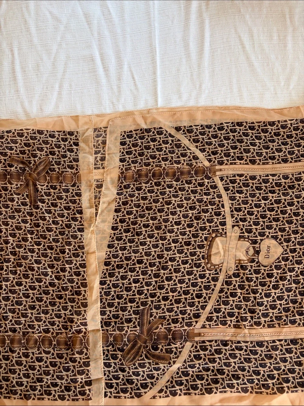 “Dior” Vintage Monogram Scarf